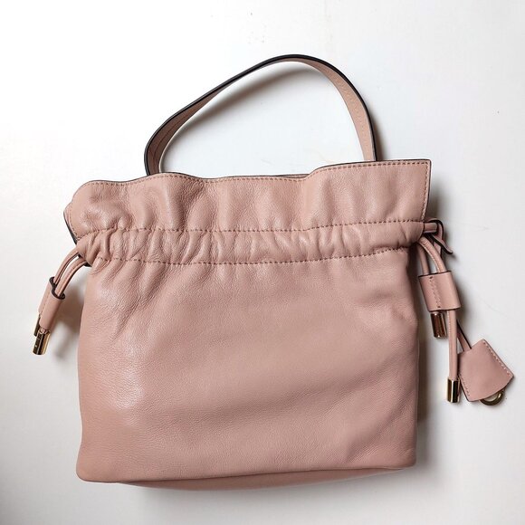 Radley Slouchy Small Drawstring Crossbody Pink Leather Sunny Rise not Loewe - Picture 3 of 16